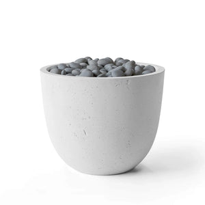 HPC Fire Element Lightweight Concrete Manual Ignition Fire Pit - Ash - Slate Beach Stone