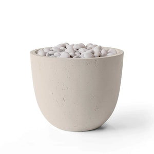 HPC Fire Element Lightweight Concrete Manual Ignition Fire Pit - Clay - Ivory Beach Stone