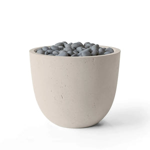 HPC Fire Element Lightweight Concrete Manual Ignition Fire Pit - Clay - Slate Beach Stone