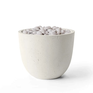 HPC Fire Element Lightweight Concrete Manual Ignition Fire Pit - Limestone - Ivory Beach Stone