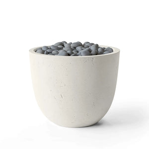 HPC Fire Element Lightweight Concrete Manual Ignition Fire Pit - Limestone - Slate Beach Stone