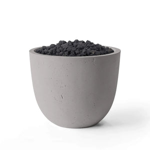 HPC Fire Element Lightweight Concrete Manual Ignition Fire Pit - Sandstone - Black Lava Rock