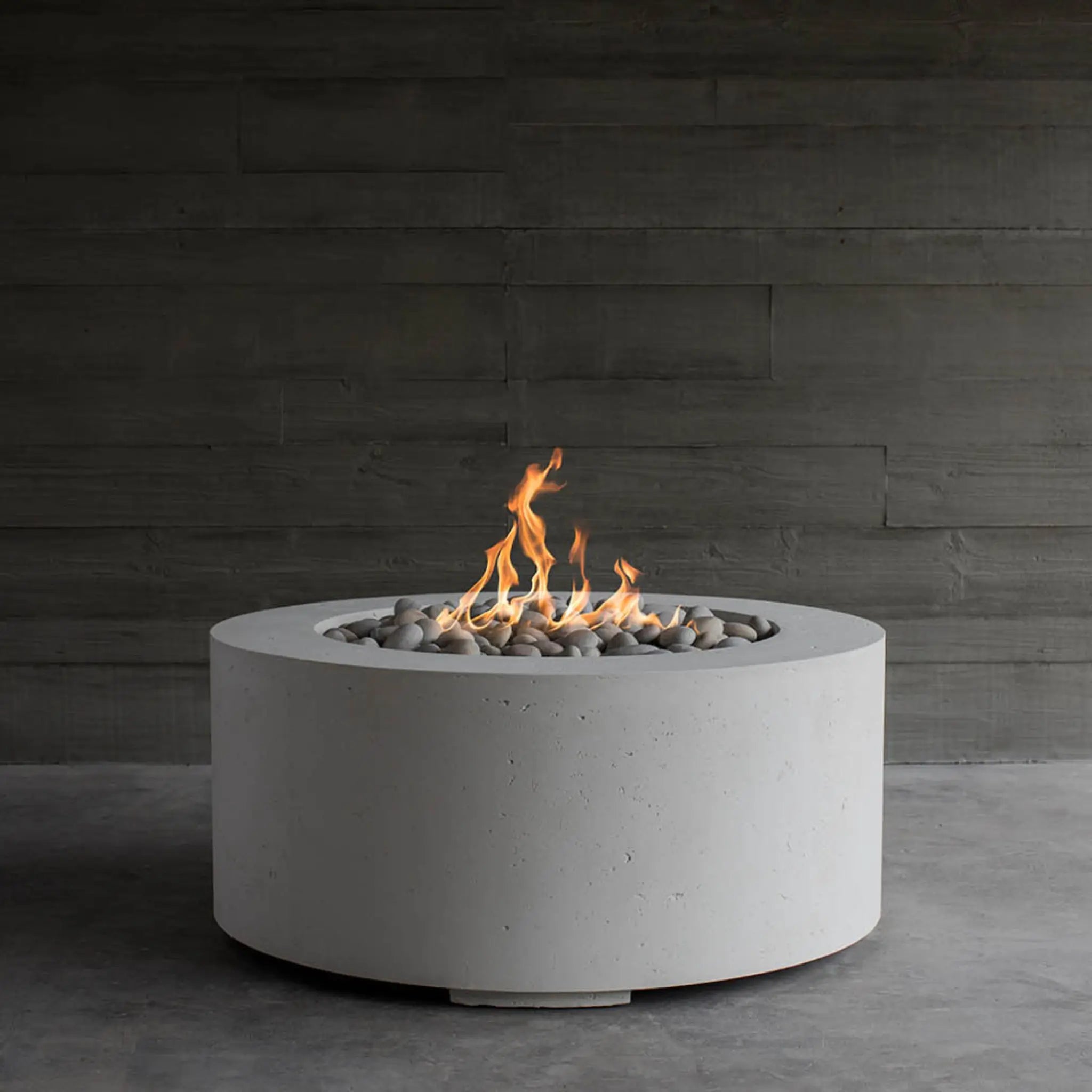 HPC Fire Belmont Lightweight Concrete Electronic Ignition Fire Pit