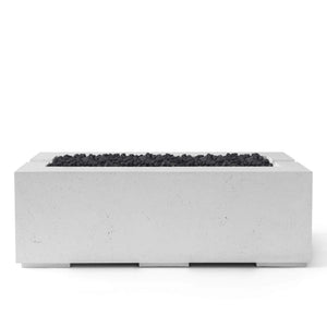HPC Fire Avera 48" Lightweight Concrete Fire Pit - Ash Concrete Black Lava Rock