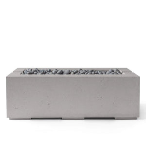 HPC Fire Avera 48" Lightweight Concrete Fire Pit - Sandstone Concrete Slate Beach Stone