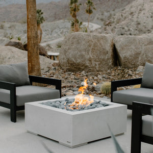Alea Series 40" Lightweight Fire Pit – Modern Elegance Fire Pit for Outdoor Space by HPC Fire Inspired