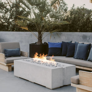 HPC Fire Avera 60" Lightweight Concrete Electronic Ignition Fire Pit