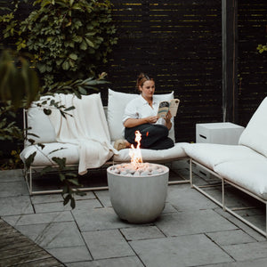 HPC Fire Inspired Element Lightweight Concrete Manual Ignition Fire Pit